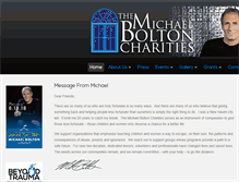 Tablet Screenshot of michaelboltoncharities.com